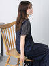 ロゴ刺繍Tシャツ（オフホワイト/チャコールグレー/イエロー）｜ehka sopo（エヘカソポ）通販