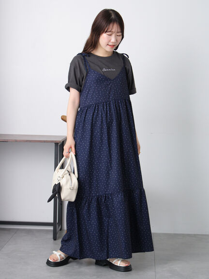 ロゴ刺繍Tシャツ（オフホワイト/チャコールグレー/イエロー）｜ehka sopo（エヘカソポ）通販
