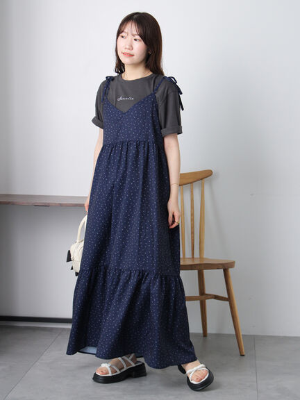 ロゴ刺繍Tシャツ（オフホワイト/チャコールグレー/イエロー）｜ehka sopo（エヘカソポ）通販