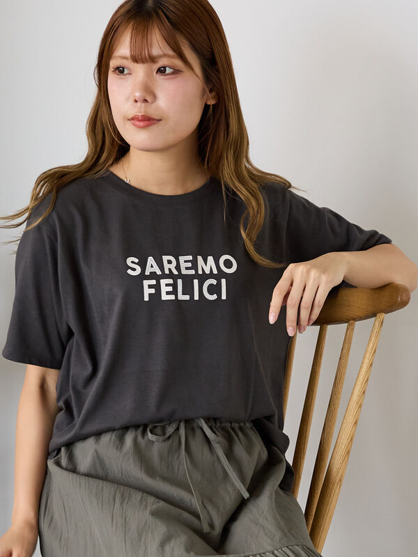 tシャツ ホットフィットロゴTシャツ レディース セール】 ホットフィットロゴTシャツ（オフホワイト/グレー