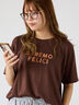 ホットフィットロゴTシャツ（ブラウン）｜ehka sopo（エヘカソポ）通販