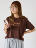 ホットフィットロゴTシャツ（オフホワイト/グレー/チャコールグレー/ブラウン）｜ehka sopo（エヘカソポ）通販