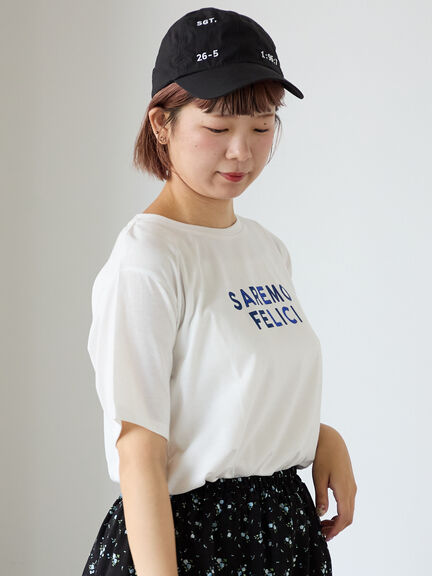 ホットフィットロゴTシャツ（オフホワイト/グレー/チャコールグレー/ブラウン）｜ehka sopo（エヘカソポ）通販