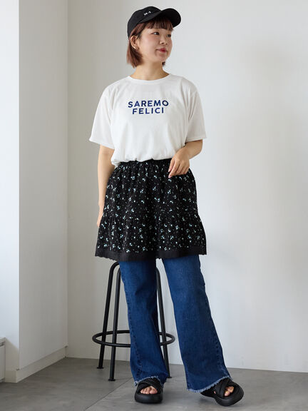 ホットフィットロゴTシャツ（オフホワイト/グレー/チャコールグレー/ブラウン）｜ehka sopo（エヘカソポ）通販