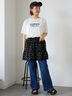 ホットフィットロゴTシャツ（オフホワイト/グレー/チャコールグレー/ブラウン）｜ehka sopo（エヘカソポ）通販