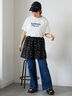 ホットフィットロゴTシャツ（オフホワイト/グレー/チャコールグレー/ブラウン）｜ehka sopo（エヘカソポ）通販