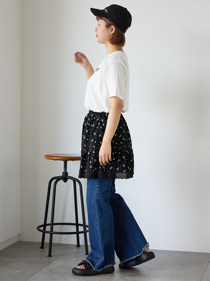 ホットフィットロゴTシャツ（オフホワイト/グレー/チャコールグレー/ブラウン）｜ehka sopo（エヘカソポ）通販