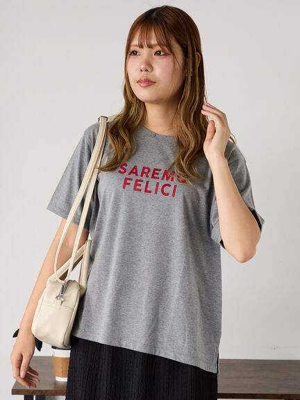 ホットフィットロゴTシャツ（オフホワイト/グレー/チャコールグレー/ブラウン）｜ehka sopo（エヘカソポ）通販