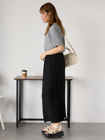 ホットフィットロゴTシャツ（オフホワイト/グレー/チャコールグレー/ブラウン）｜ehka sopo（エヘカソポ）通販