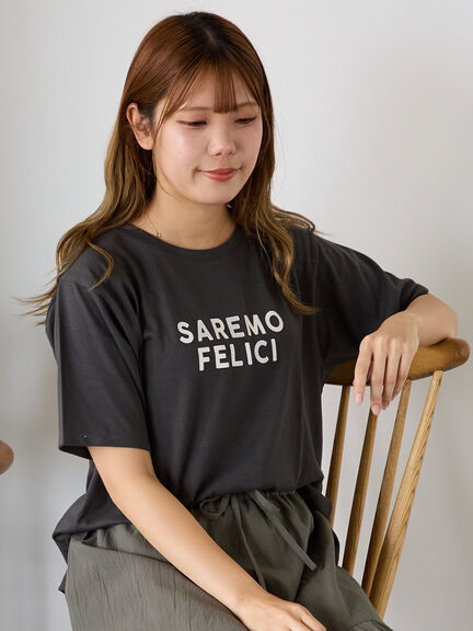 ホットフィットロゴTシャツ（オフホワイト/グレー/チャコールグレー/ブラウン）｜ehka sopo（エヘカソポ）通販