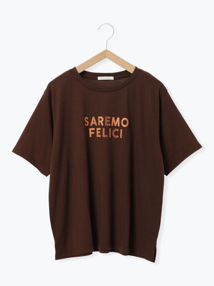 ホットフィットロゴTシャツ（オフホワイト/グレー/チャコールグレー/ブラウン）｜ehka sopo（エヘカソポ）通販