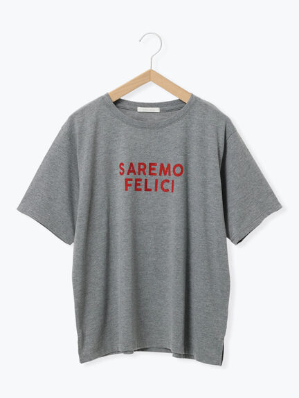 ホットフィットロゴTシャツ（オフホワイト/グレー/チャコールグレー/ブラウン）｜ehka sopo（エヘカソポ）通販