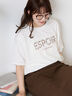 ◎発泡ロゴTシャツ（オフホワイト/グレー/チャコールグレー/ベージュ）｜ehka sopo（エヘカソポ）通販