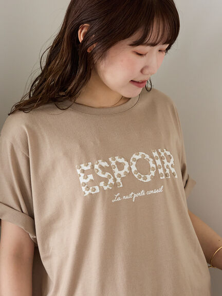 ch!iiibag ch!iii チー リンガーTシャツ ベージュ × ブラウン チー chiiiibag Tシャツ ch!iii リンガーT ch!iiibag ch!iii