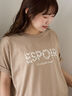 ◎発泡ロゴTシャツ（ベージュ）｜ehka sopo（エヘカソポ）通販