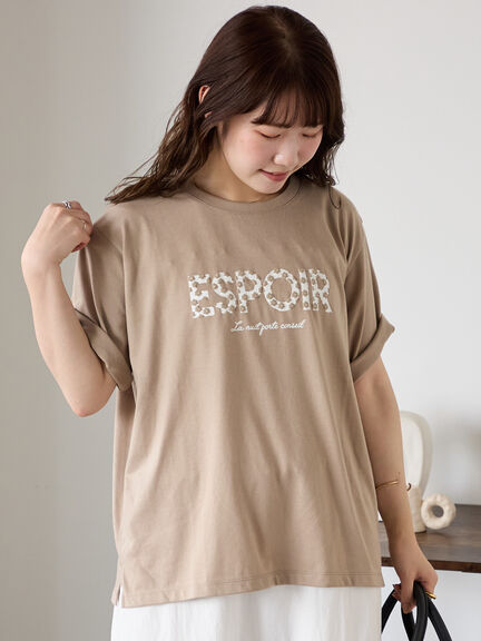◎発泡ロゴTシャツ（オフホワイト/グレー/チャコールグレー/ベージュ）｜ehka sopo（エヘカソポ）通販