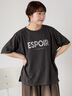 ◎発泡ロゴTシャツ（オフホワイト/グレー/チャコールグレー/ベージュ）｜ehka sopo（エヘカソポ）通販