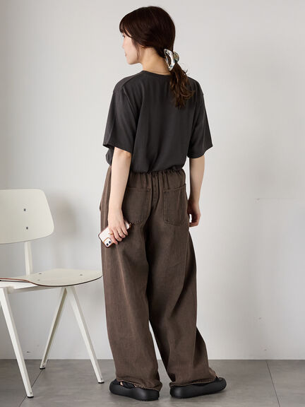 ◎発泡ロゴTシャツ（オフホワイト/グレー/チャコールグレー/ベージュ）｜ehka sopo（エヘカソポ）通販