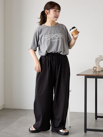 ◎発泡ロゴTシャツ（オフホワイト/グレー/チャコールグレー/ベージュ）｜ehka sopo（エヘカソポ）通販
