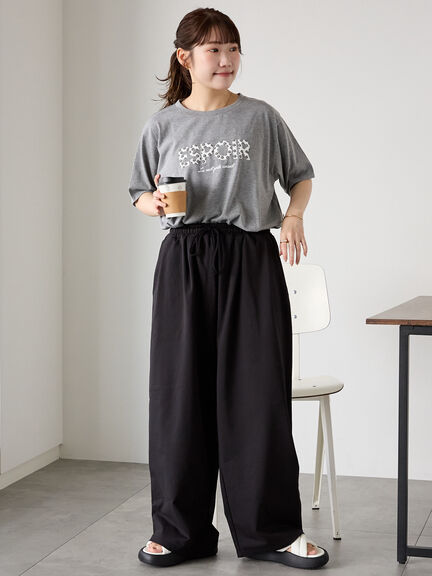 ◎発泡ロゴTシャツ（オフホワイト/グレー/チャコールグレー/ベージュ）｜ehka sopo（エヘカソポ）通販