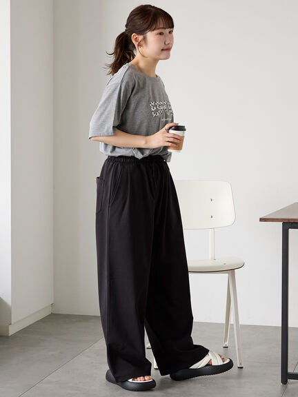 ◎発泡ロゴTシャツ（オフホワイト/グレー/チャコールグレー/ベージュ）｜ehka sopo（エヘカソポ）通販