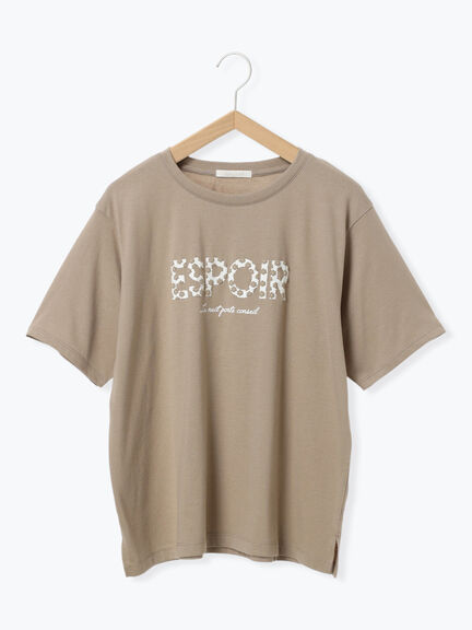 ◎発泡ロゴTシャツ（オフホワイト/グレー/チャコールグレー/ベージュ）｜ehka sopo（エヘカソポ）通販