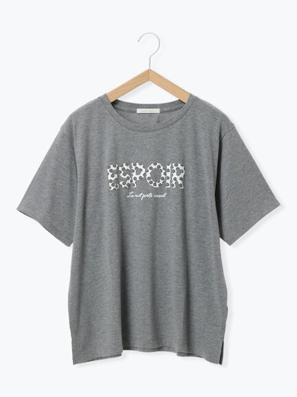 ◎発泡ロゴTシャツ（オフホワイト/グレー/チャコールグレー/ベージュ）｜ehka sopo（エヘカソポ）通販