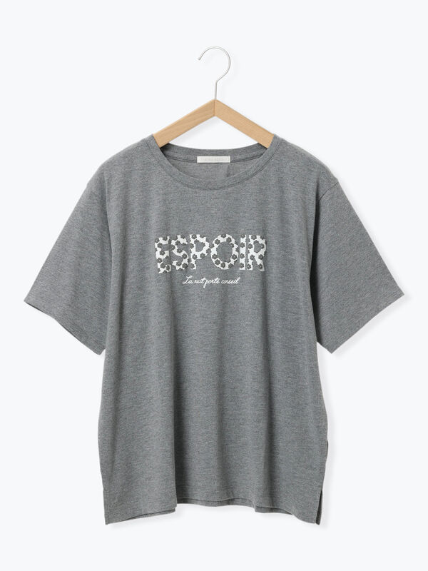 セール】 ◎発泡ロゴTシャツ（オフホワイト/グレー/チャコールグレー