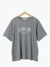 ◎発泡ロゴTシャツ（オフホワイト/グレー/チャコールグレー/ベージュ）｜ehka sopo（エヘカソポ）通販