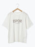 ◎発泡ロゴTシャツ（オフホワイト/グレー/チャコールグレー/ベージュ）｜ehka sopo（エヘカソポ）通販