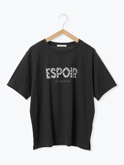 ◎発泡ロゴTシャツ（オフホワイト/グレー/チャコールグレー/ベージュ）｜ehka sopo（エヘカソポ）通販
