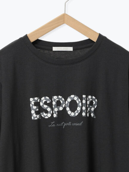 ◎発泡ロゴTシャツ（オフホワイト/グレー/チャコールグレー/ベージュ）｜ehka sopo（エヘカソポ）通販