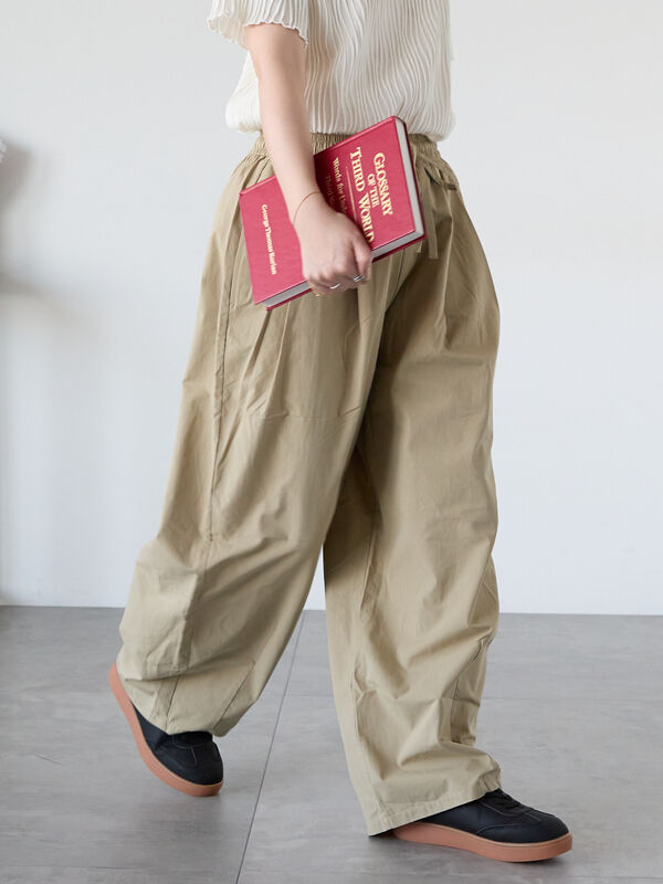 セール】 コクーンイージーパンツ（ブラック/ベージュ/ブラウン