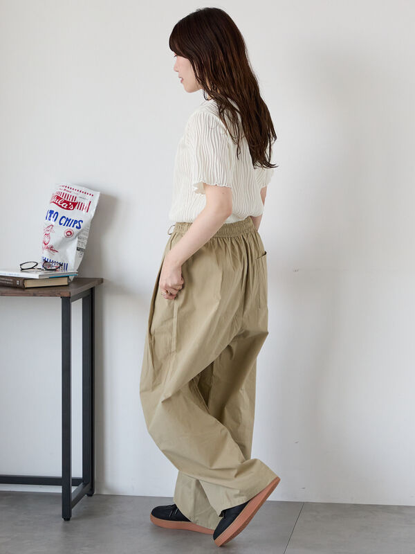 セール】 コクーンイージーパンツ（ブラック/ベージュ/ブラウン