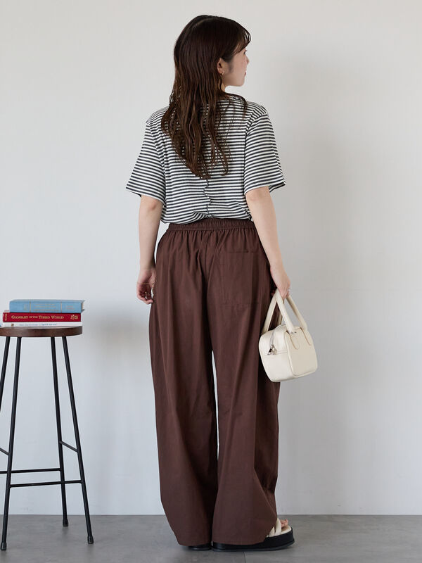 セール】 コクーンイージーパンツ（ブラック/ベージュ/ブラウン