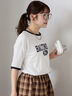 リンガーTシャツ（オフホワイト/チャコールグレー/モカ/キナリ）｜ehka sopo（エヘカソポ）通販