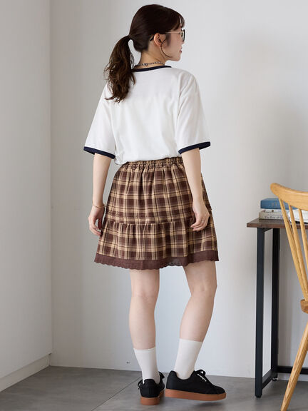 リンガーTシャツ（オフホワイト/チャコールグレー/モカ/キナリ）｜ehka sopo（エヘカソポ）通販