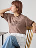 リンガーTシャツ（オフホワイト/チャコールグレー/モカ/キナリ）｜ehka sopo（エヘカソポ）通販
