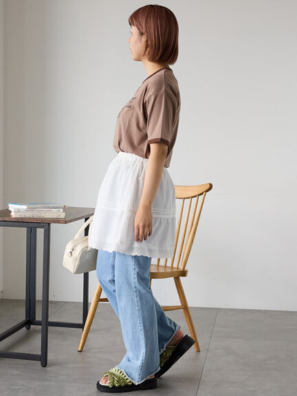 リンガーTシャツ（オフホワイト/チャコールグレー/モカ/キナリ）｜ehka sopo（エヘカソポ）通販