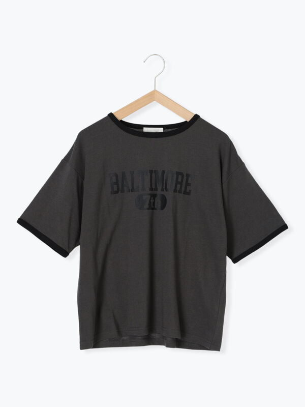 セール】 リンガーTシャツ（オフホワイト/チャコールグレー/モカ