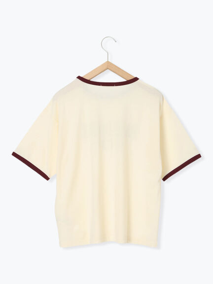 リンガーTシャツ（オフホワイト/チャコールグレー/モカ/キナリ）｜ehka sopo（エヘカソポ）通販