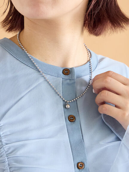 ボールチェーンネックレス（シルバー）｜ehka sopo（エヘカソポ）通販