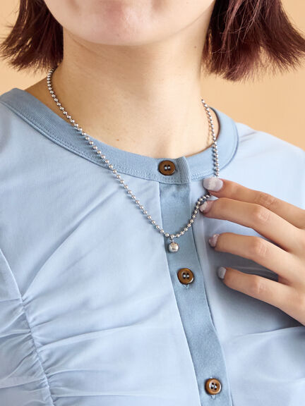 ボールチェーンネックレス（シルバー）｜ehka sopo（エヘカソポ）通販