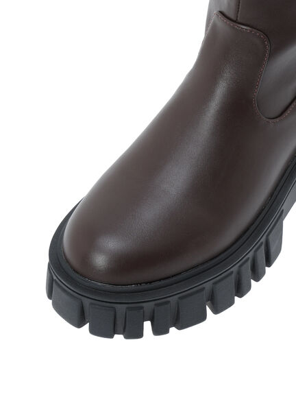 ロングブーツ（ブラック/ブラウン）｜ehka sopo（エヘカソポ）通販