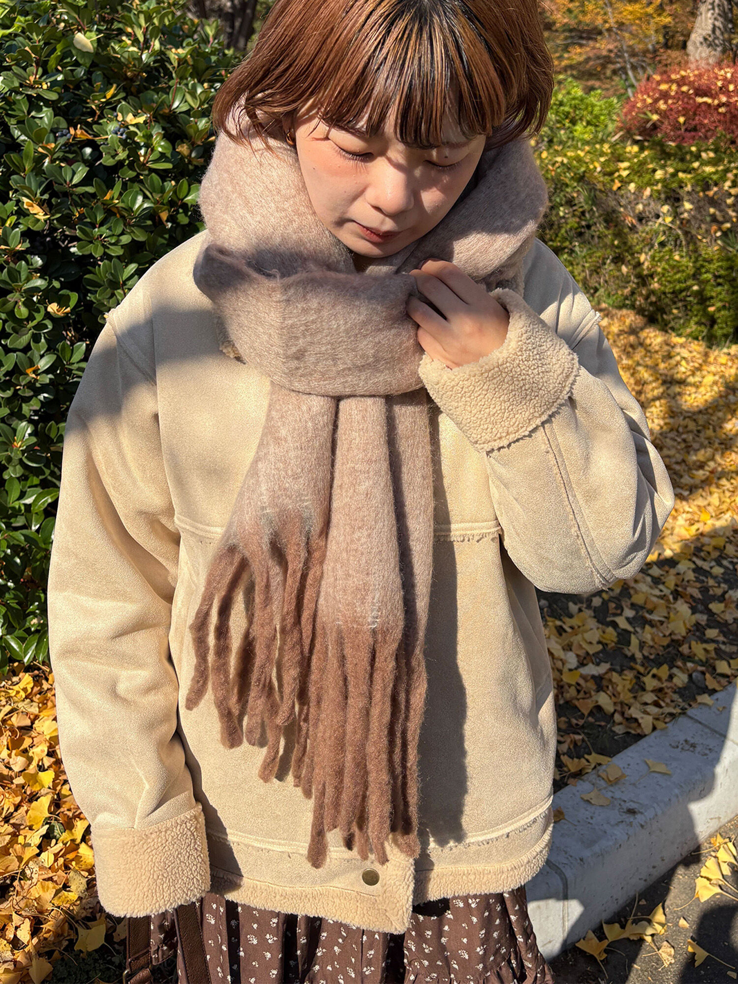エヘカソポ　きりまるちゃん　マフラー　キナリ ehkä söpö】SNSで大活躍中「きりまる」とのコラボアイテム発売決定