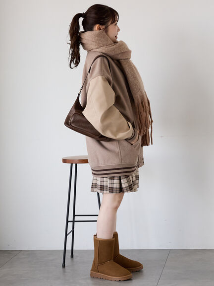 ふわもこマフラー太フリンジシャンブレー無地（ベージュ/グリーン/ブルー）｜ehka sopo（エヘカソポ）通販