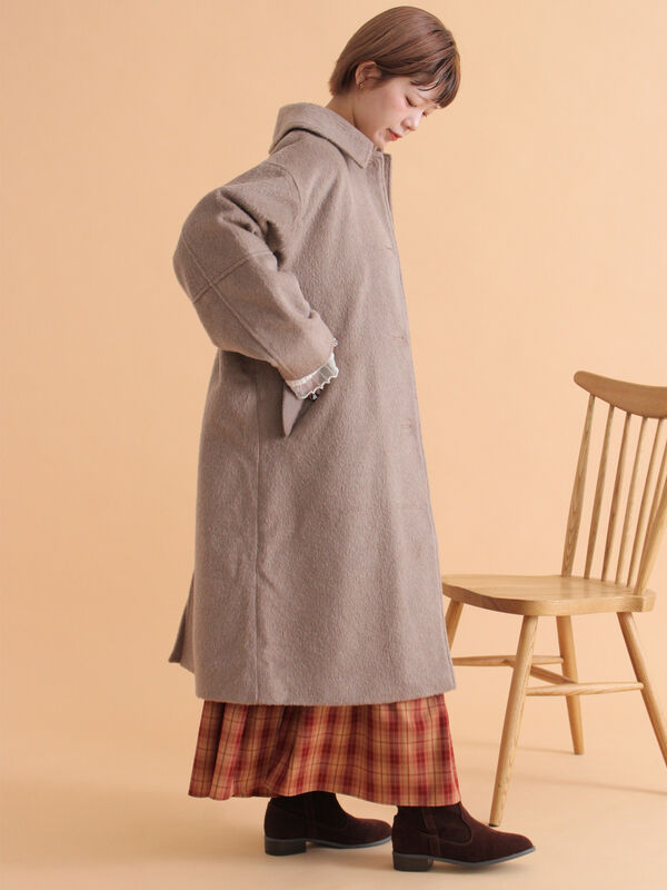 EPOCA エポカ ニット コート サイズ40 ウール モヘヤ 襟ジップ 朱色 2321-M5N1935716_1000x.jpg?v=