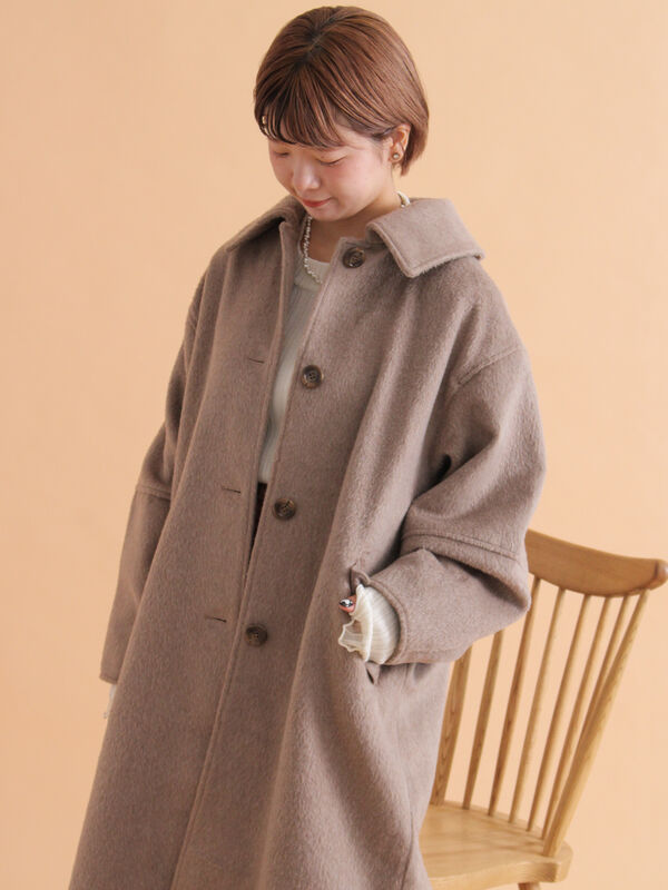 セール】 ミニシャギーコート（チャコールグレー/モカ/カーキ/アウター