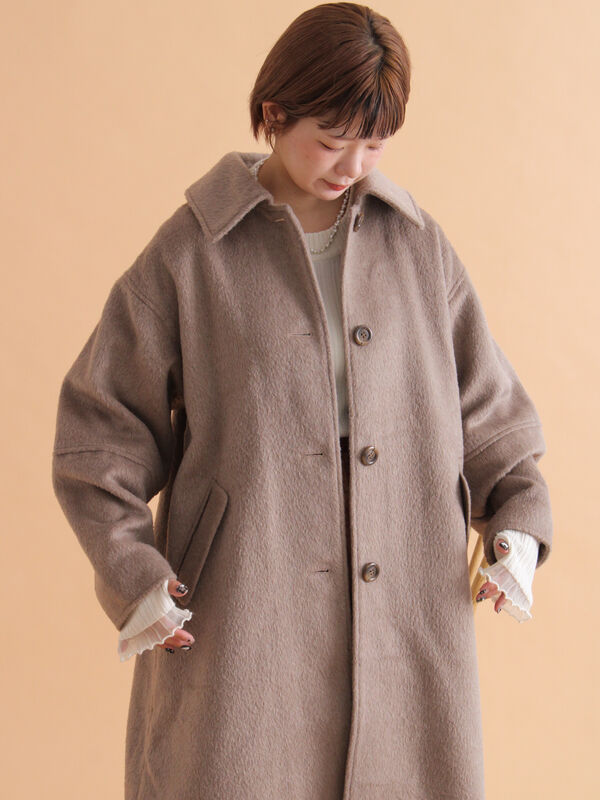 セール】 ミニシャギーコート（チャコールグレー/モカ/カーキ/アウター