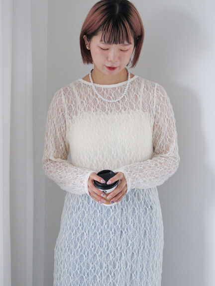 新品同様‼️【エポカEPCCA】立体刺繍が素敵なワンピース　上品なホワイト白色 ワンピース(ホワイト/白系)｜ehka sopo（エヘカソポ）公式通販